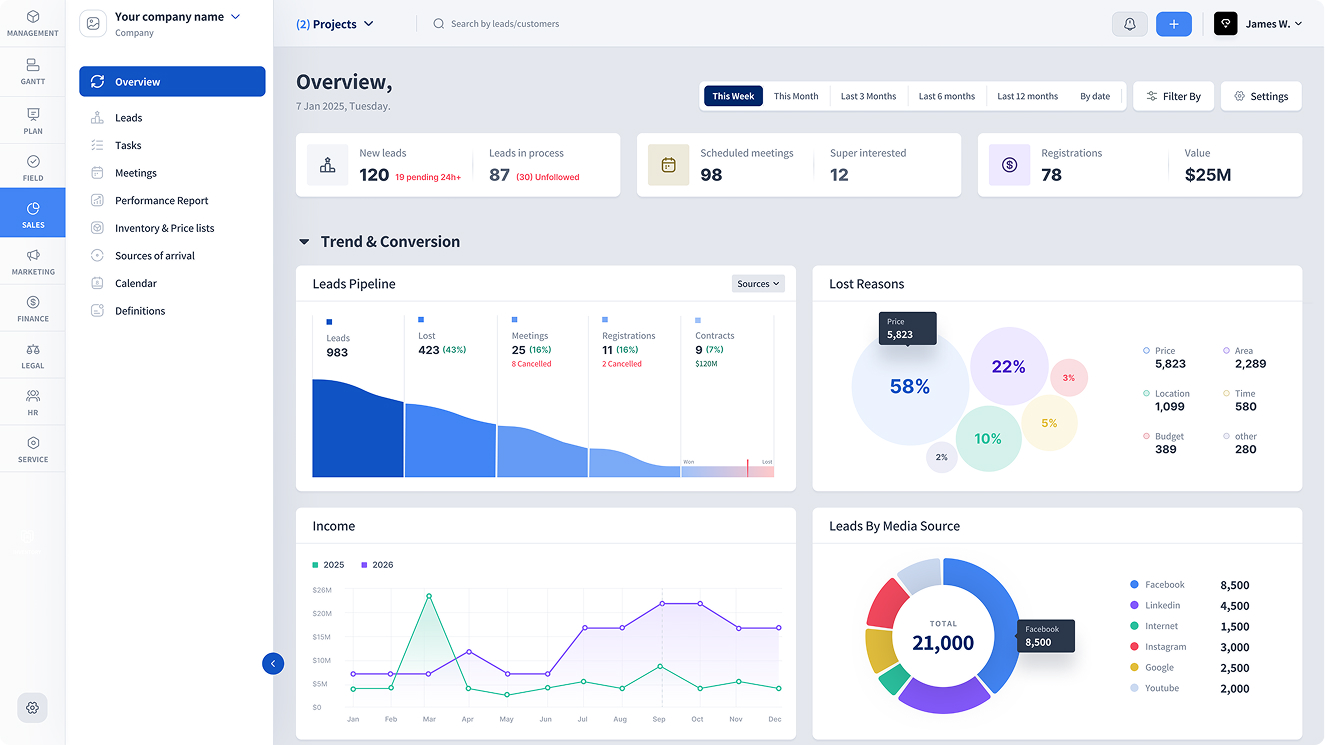 Preview of a VPlans construction management module